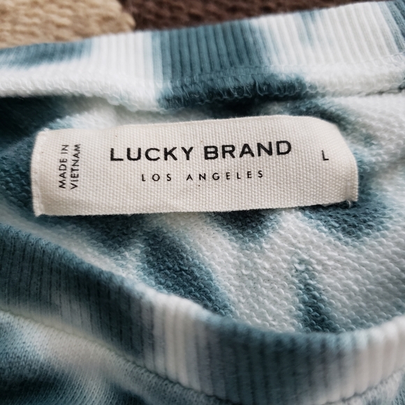 Lucky Brand Iris Tie Dye Sweatshirt Large - Picture 7 of 8